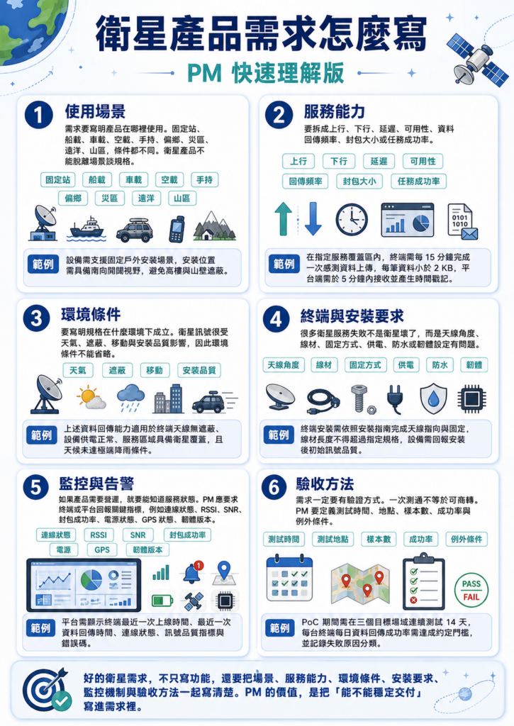 PM如何開衛星訊號規格